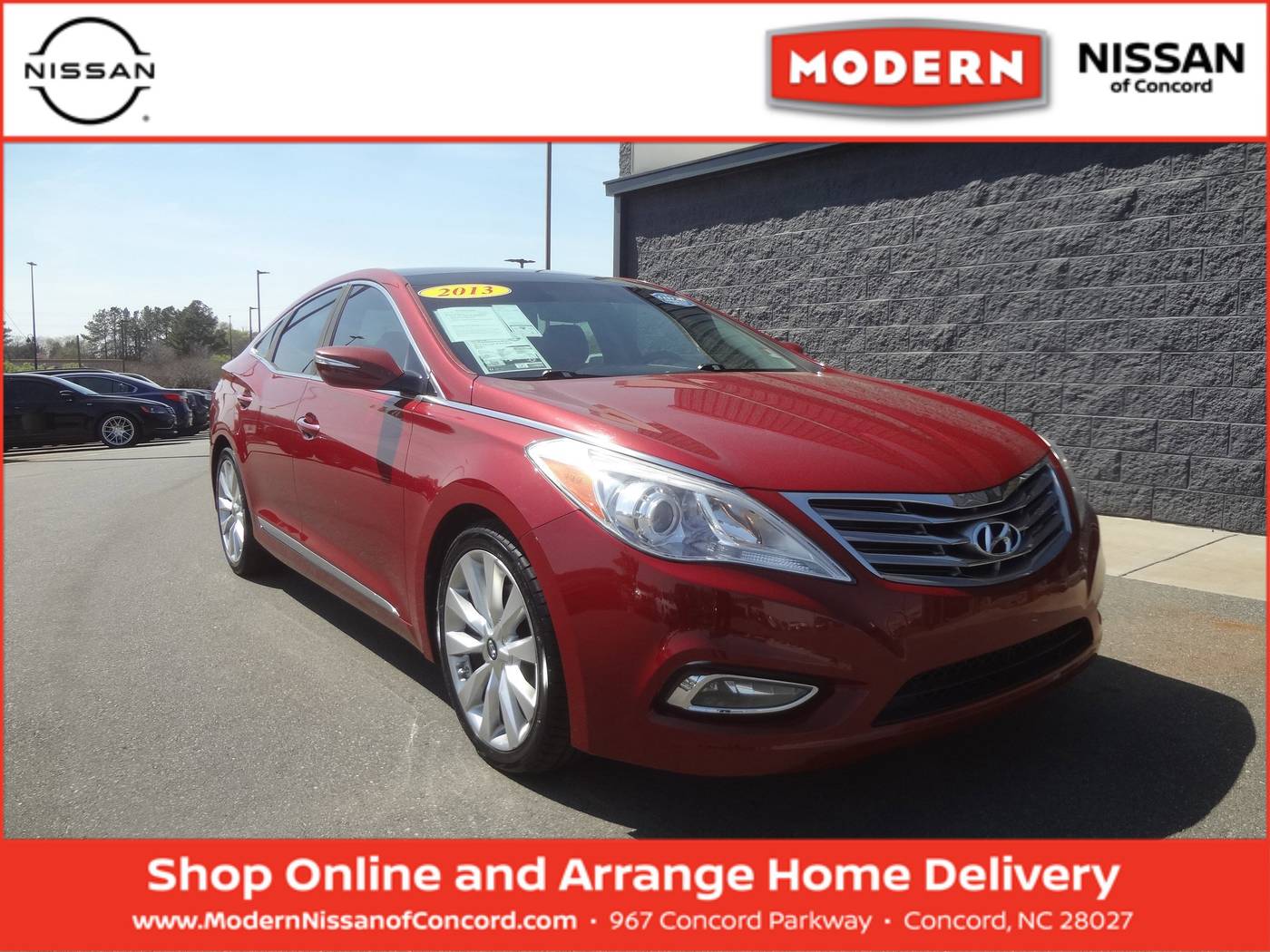 2013 Hyundai Azera Base — Sedan — 121,392 mi — Concord, NC