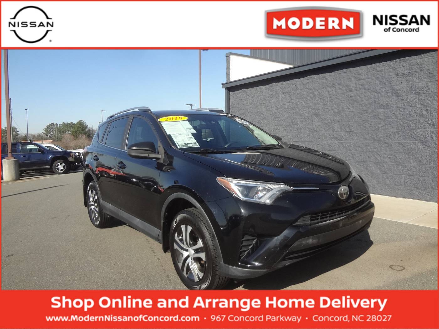 2018 Toyota RAV4 LE — SUV — 126,456 mi — Concord, NC