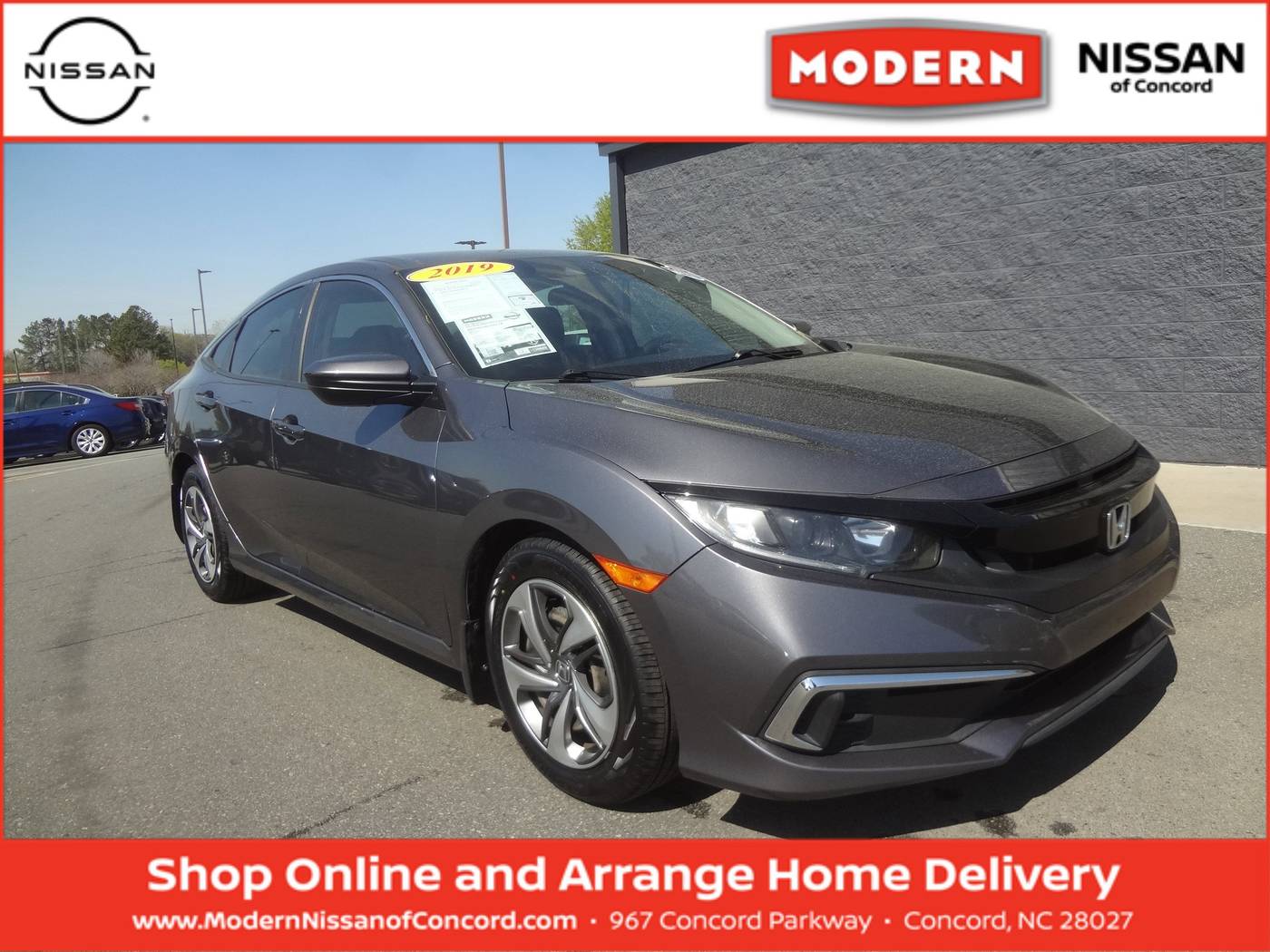 2019 Honda Civic LX — Sedan — 58,194 mi — Concord, NC