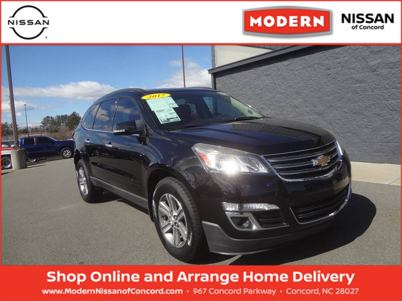 2017 Chevrolet Traverse LT — SUV — 75,842 mi — Concord, NC