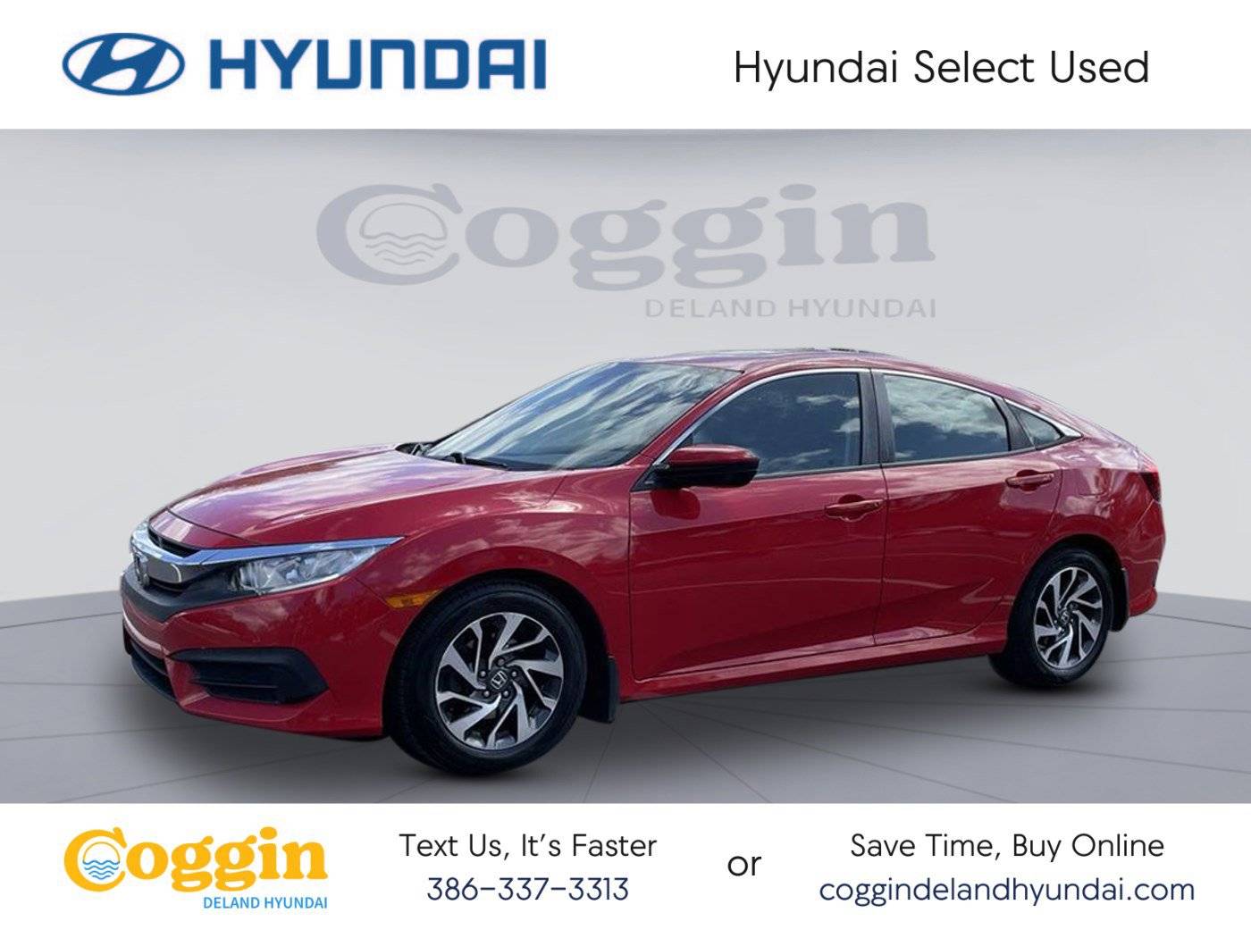 2017 Honda Civic EX — Sedan — 92,025 mi — Deland, FL