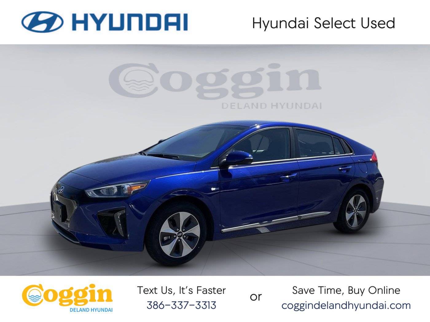 2019 Hyundai Ioniq Electric Base — Hatchback — 17,358 mi — Deland, FL