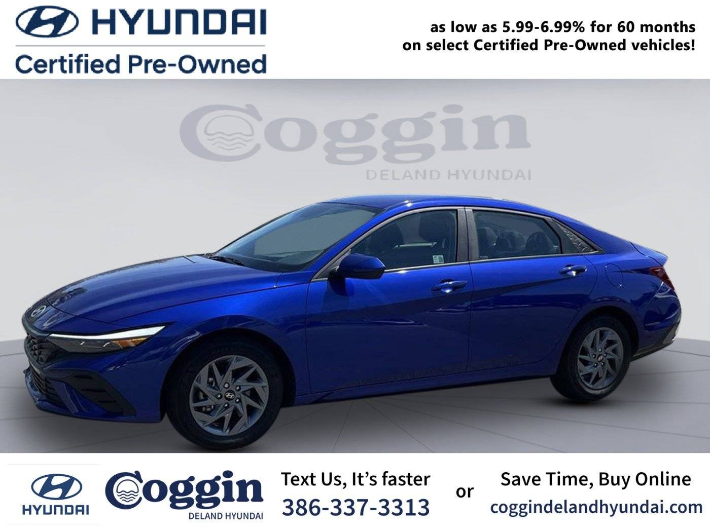 2024 Hyundai Elantra Hybrid Blue — Sedan — 4,200 mi — Deland, FL