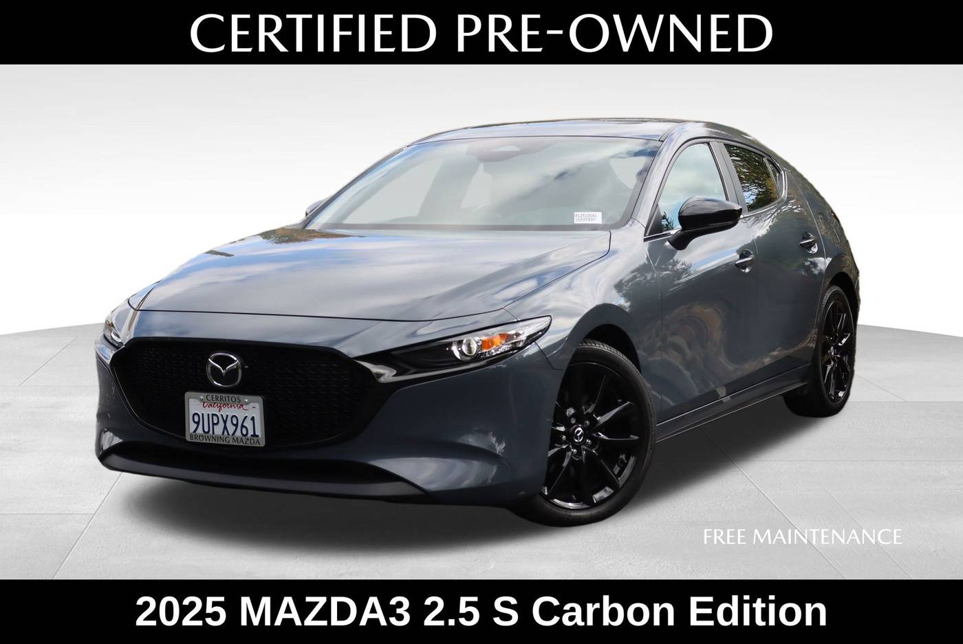 2025 Mazda Mazda3 2.5 S Carbon Edition — Hatchback — 2,272 mi — Cerritos, CA