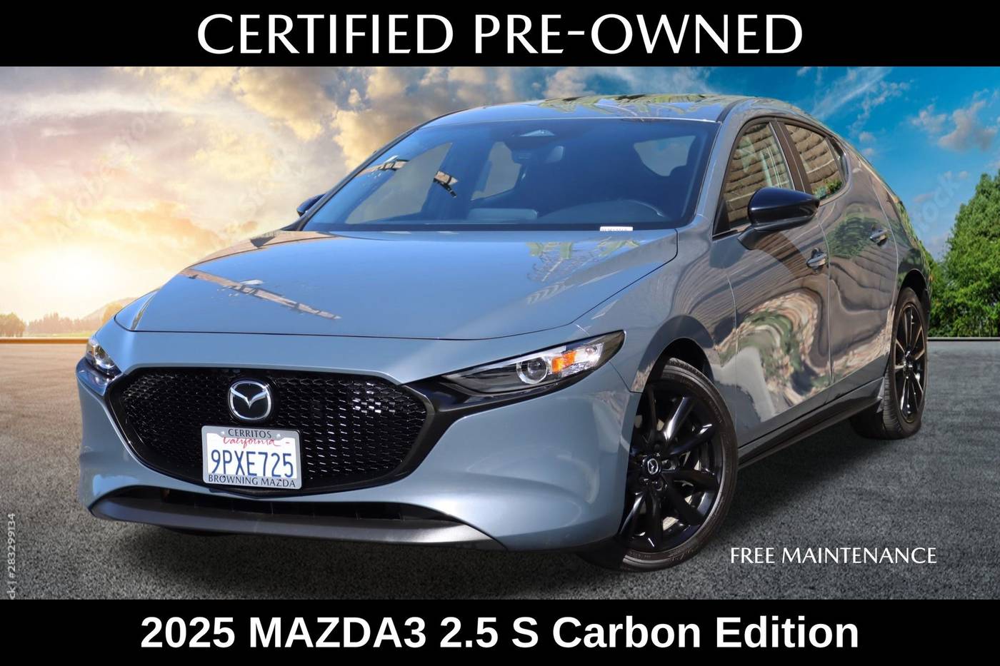 2025 Mazda Mazda3 2.5 S Carbon Edition — Hatchback — 6,305 mi — Cerritos, CA