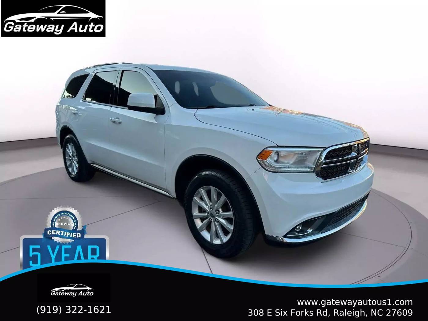 2020 Dodge Durango SXT Plus — SUV — 109,627 mi — Raleigh, NC