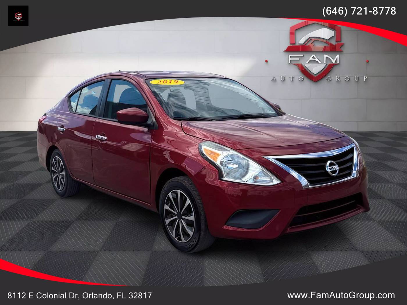 2019 Nissan Versa SV — Sedan — 89,926 mi — Orlando, FL
