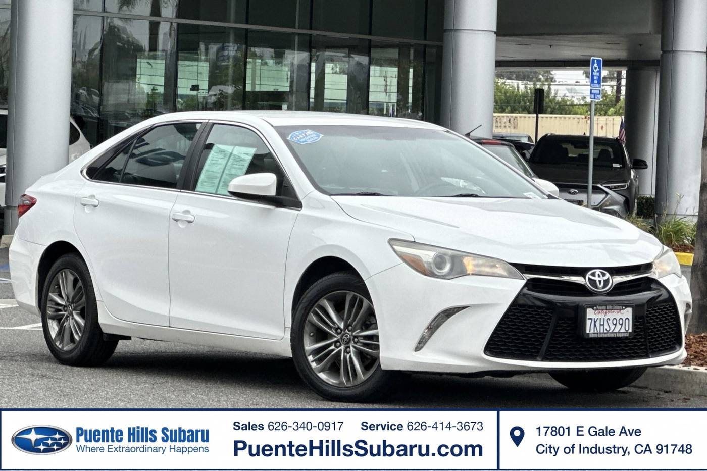 2016 Toyota Camry XLE — Sedan — 109,022 mi — City of Industry, CA
