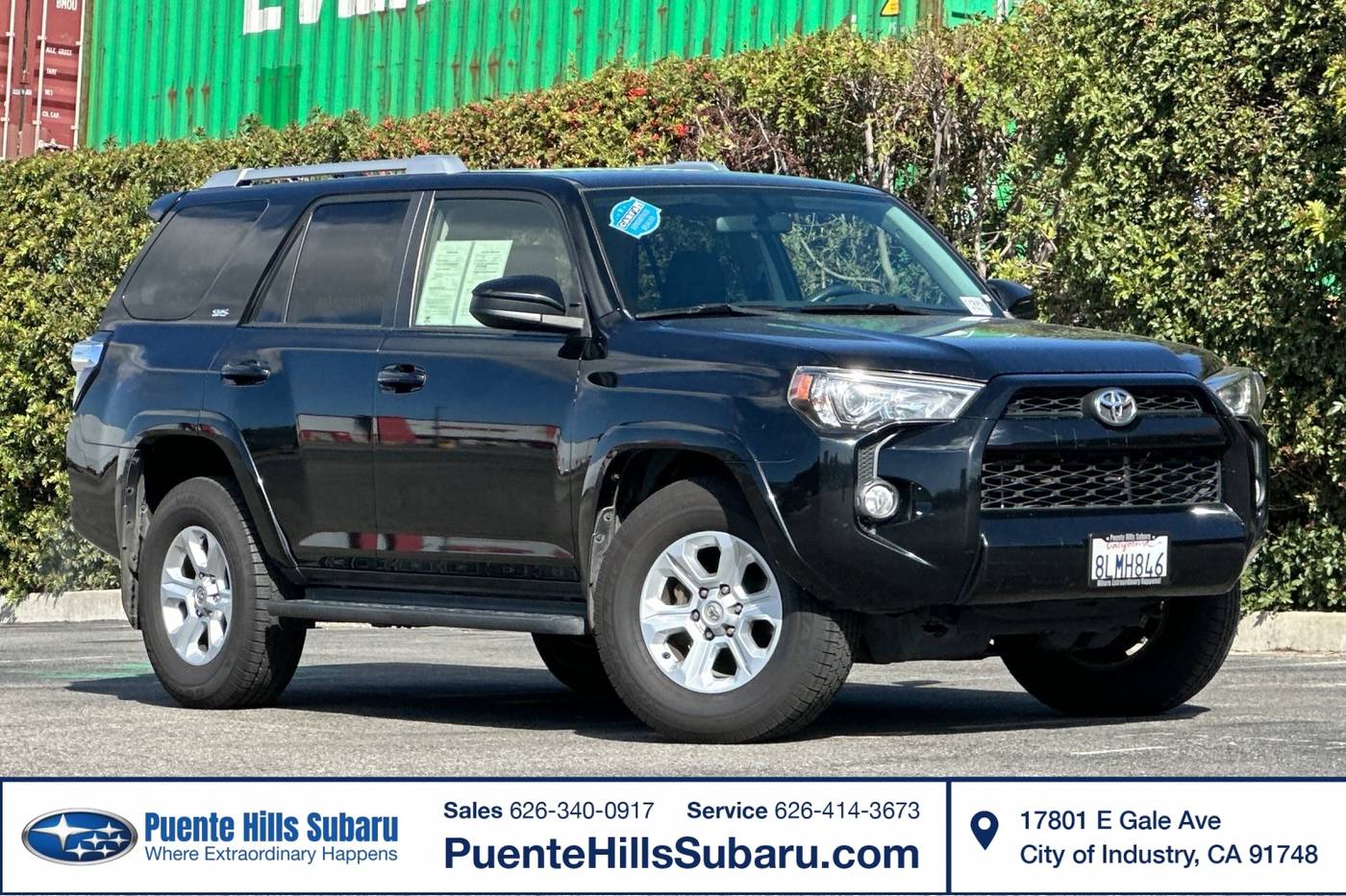 2018 Toyota 4Runner SR5 — SUV — 113,096 mi — City of Industry, CA
