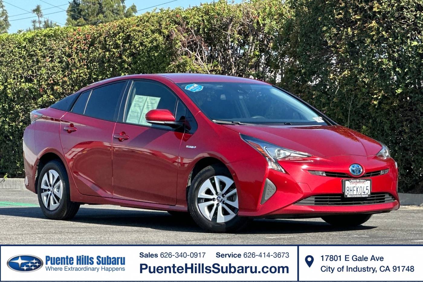 2018 Toyota Prius Four — Hatchback — 80,768 mi — City of Industry, CA