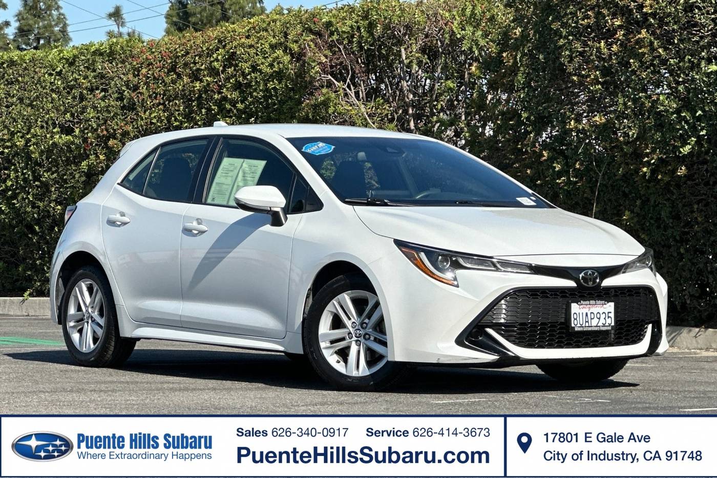 2021 Toyota Corolla Hatchback SE — Hatchback — 59,995 mi — City of Industry, CA