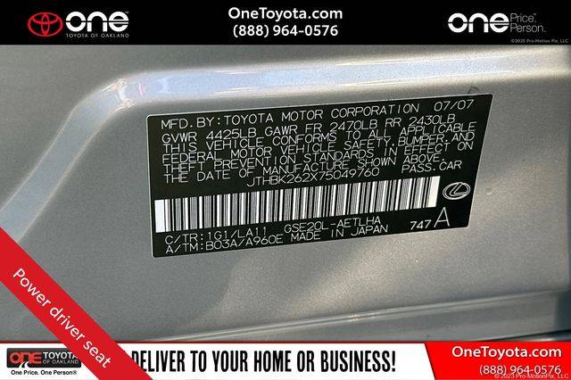 2007 Lexus IS IS 250 — Sedan — 101,339 mi — Oakland, CA
