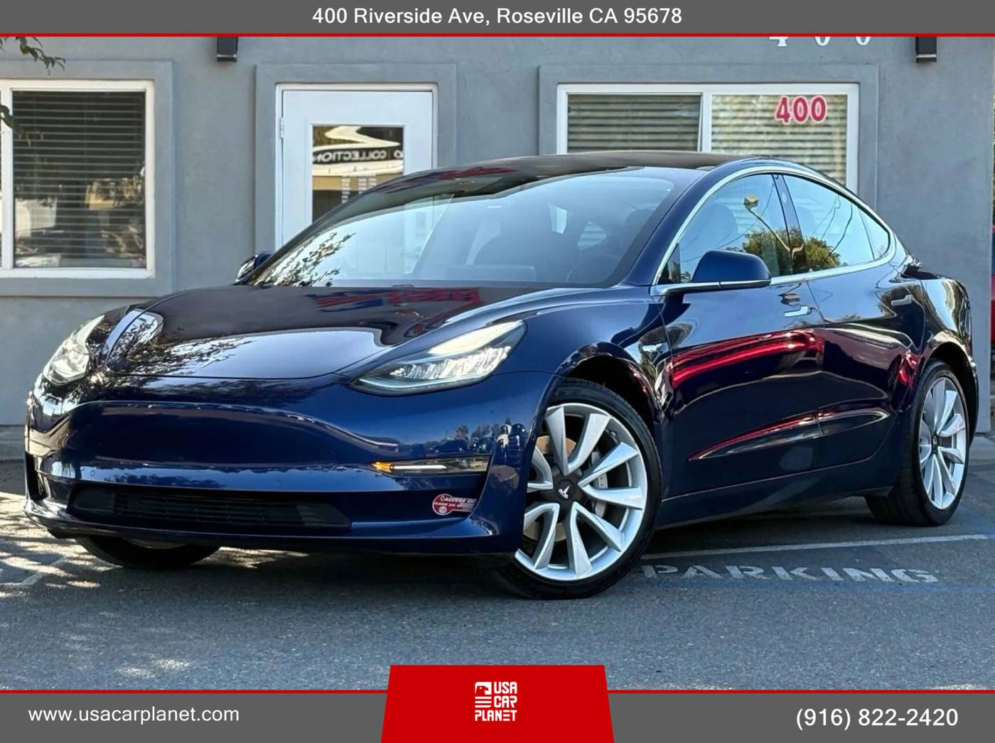 2018 Tesla Model 3 Mid Range — Sedan — 81,706 mi — Roseville, CA