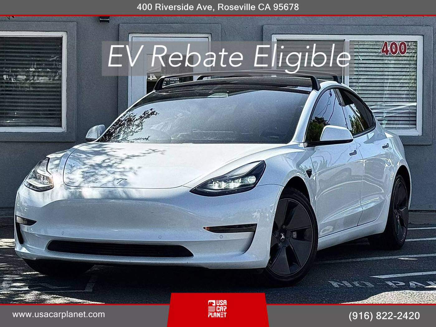2021 Tesla Model 3 Standard Range Plus — Sedan — 70,328 mi — Roseville, CA