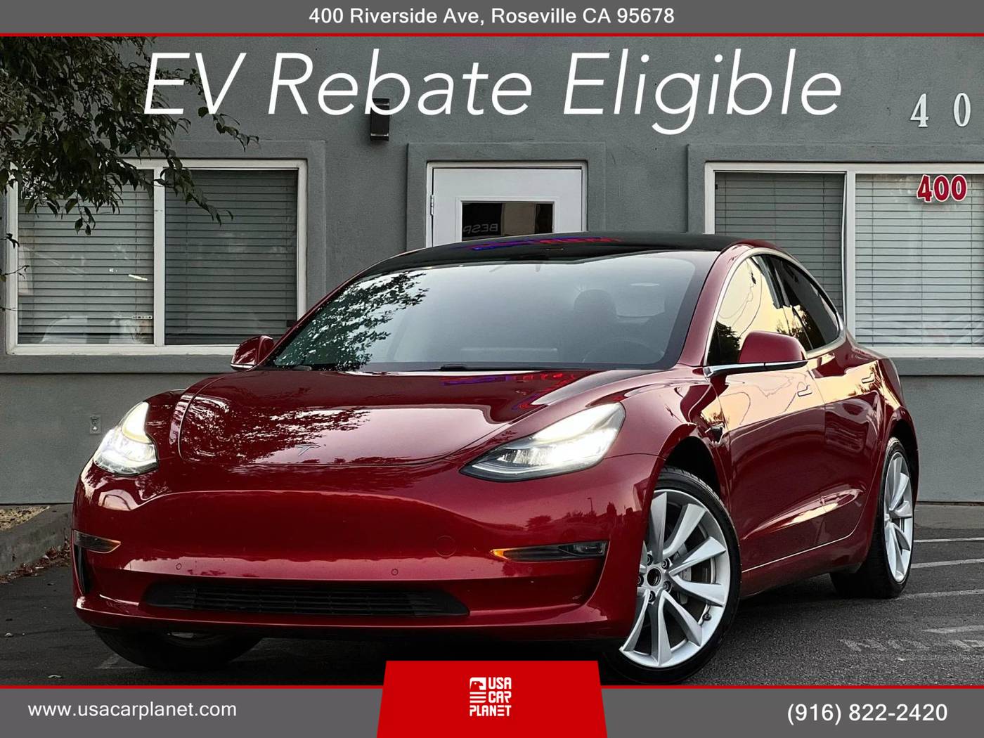 2020 Tesla Model 3 Standard Range — Sedan — 73,463 mi — Roseville, CA
