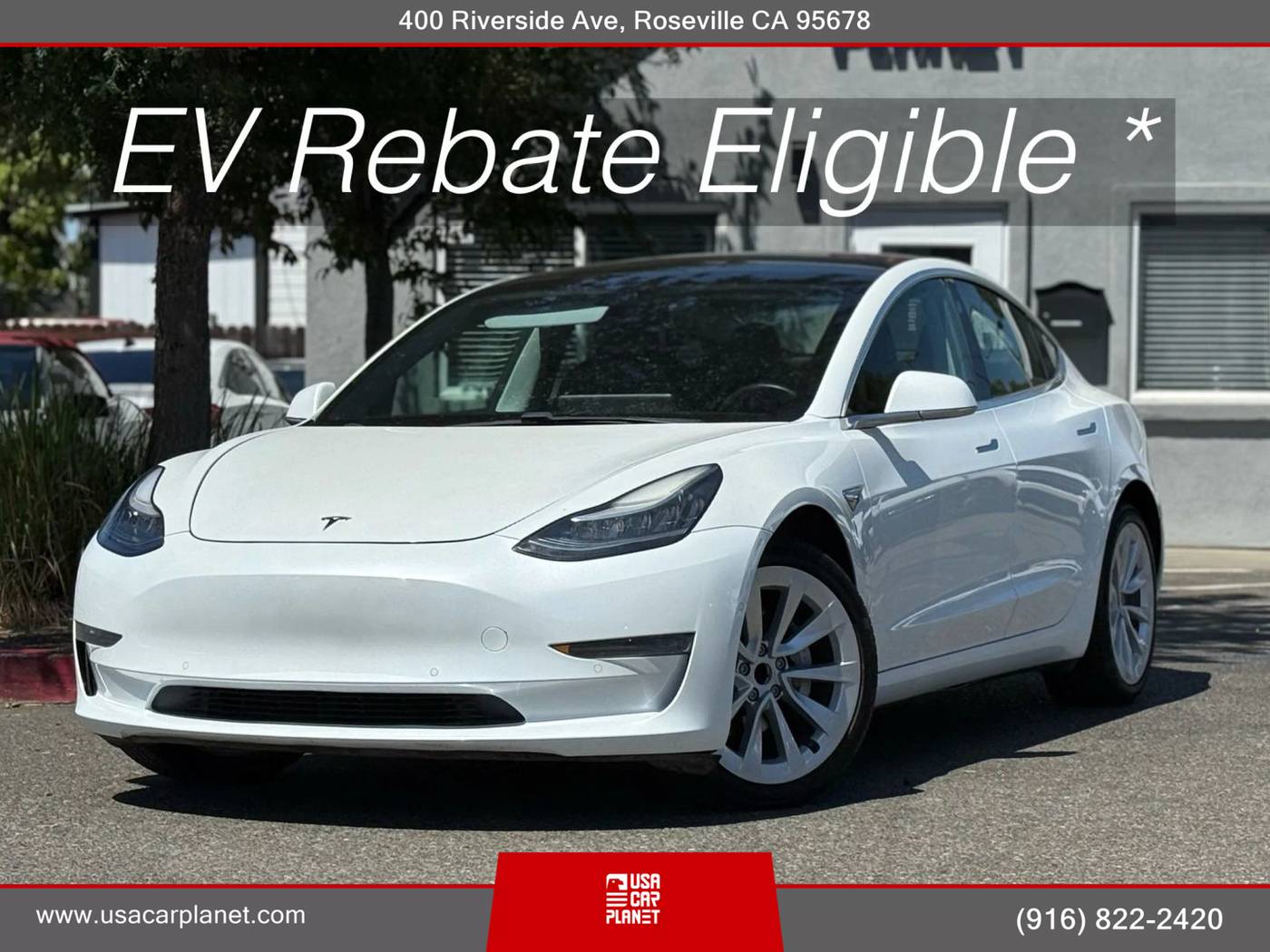 2019 Tesla Model 3 Mid Range — Sedan — 135,755 mi — Roseville, CA
