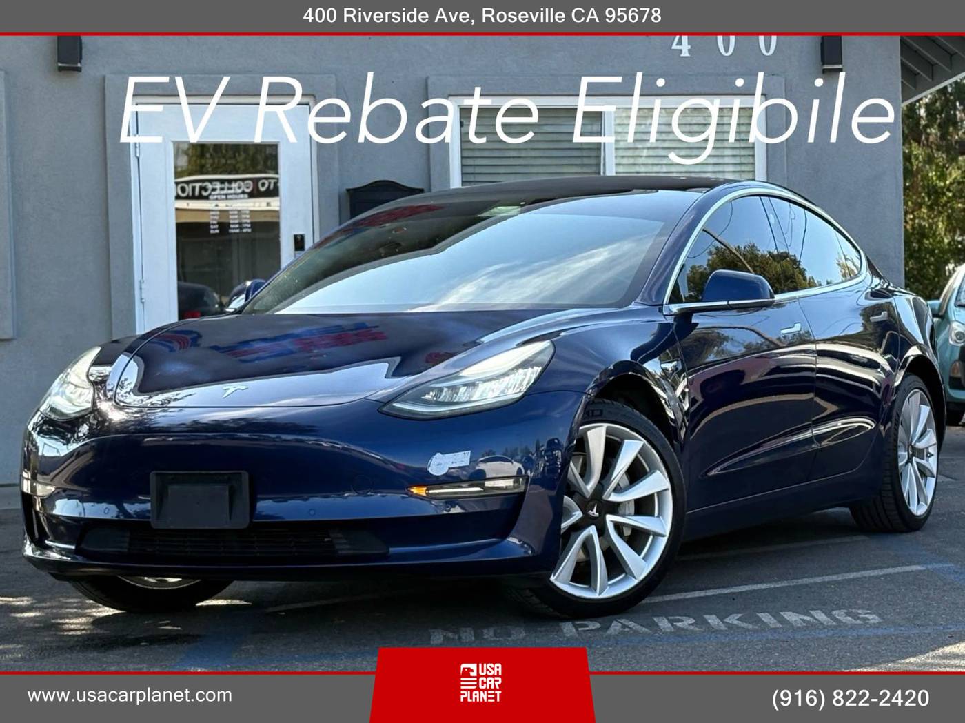 2018 Tesla Model 3 Long Range — Sedan — 80,346 mi — Roseville, CA