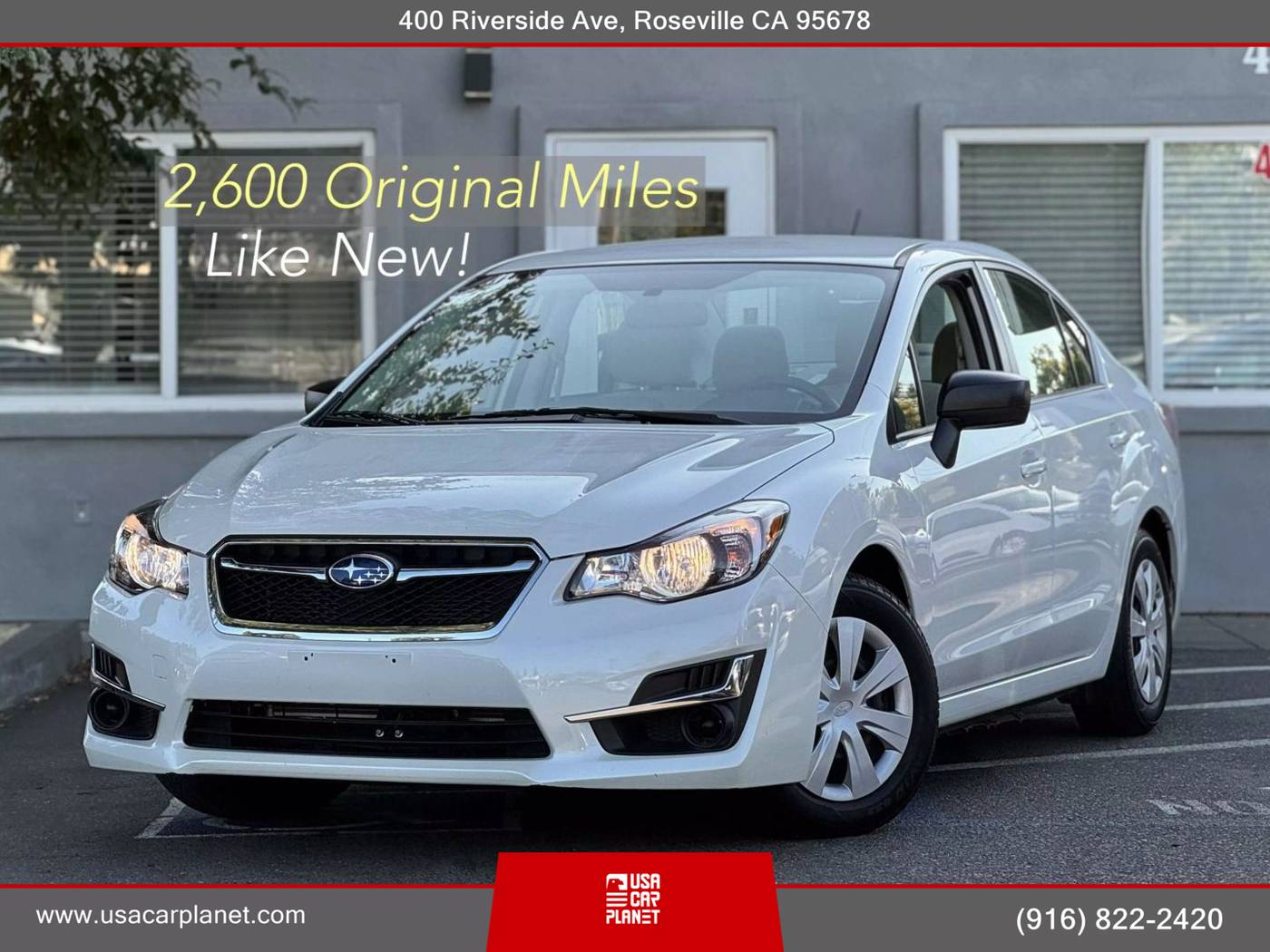 2016 Subaru Impreza 2.0i — Sedan — 2,602 mi — Roseville, CA