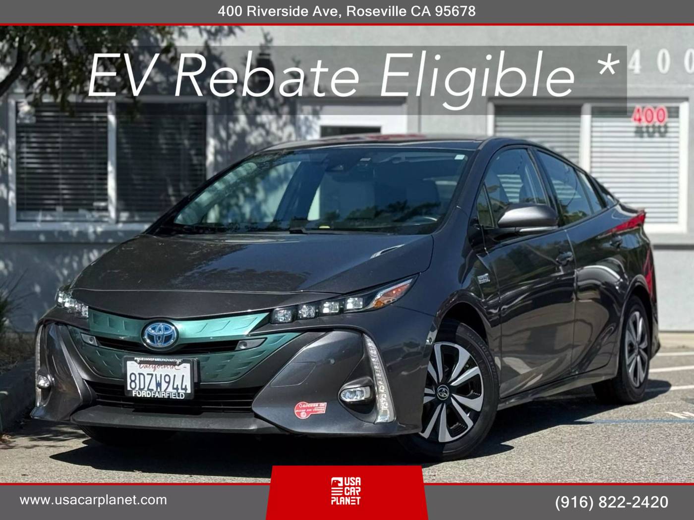 2017 Toyota Prius Prime Advanced — Hatchback — 77,862 mi — Roseville, CA