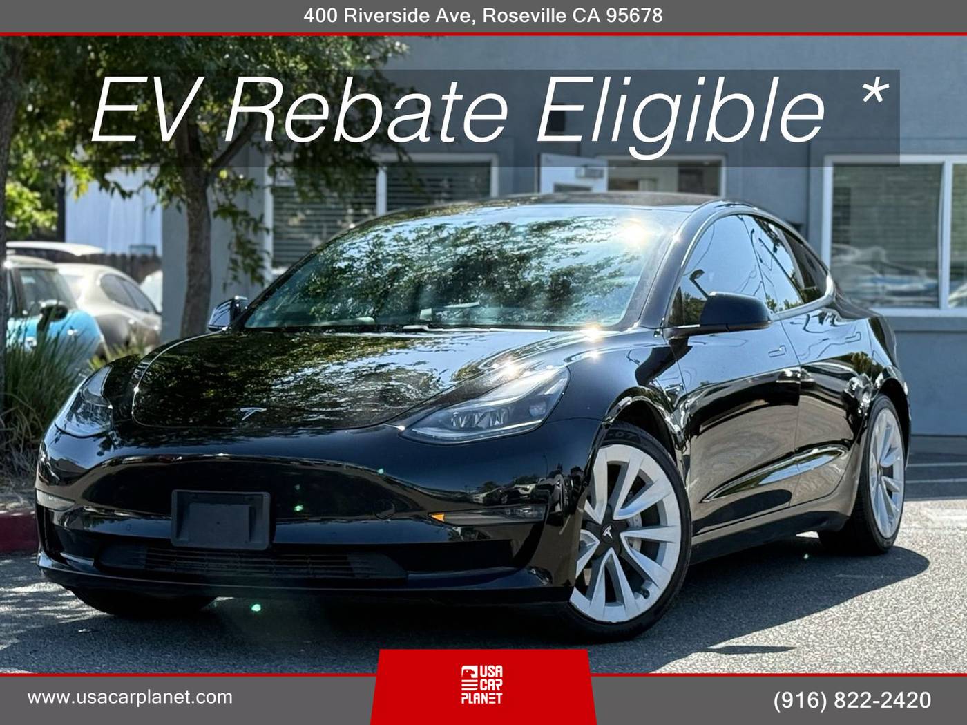 2021 Tesla Model 3 Long Range — Sedan — 95,588 mi — Roseville, CA