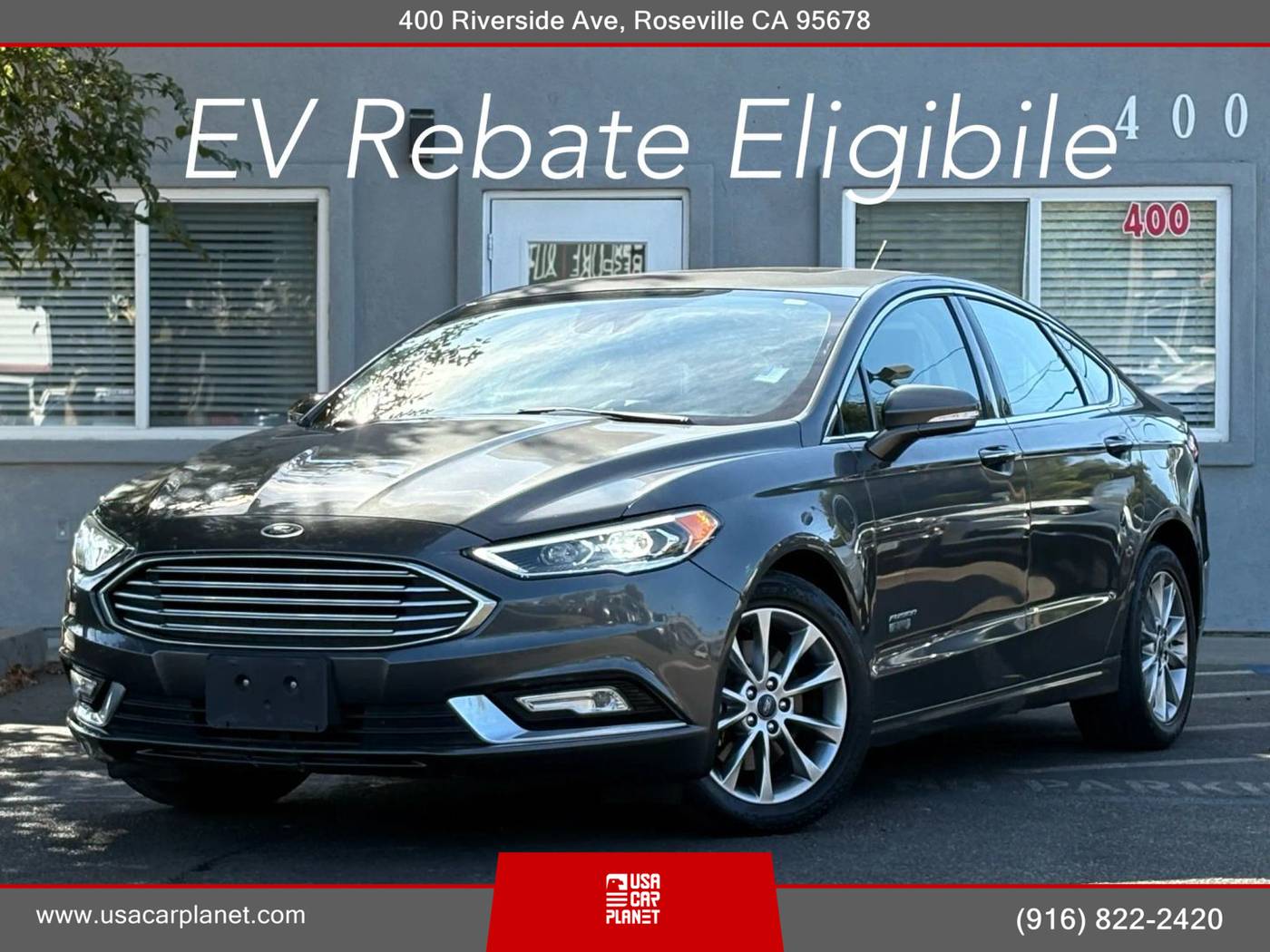 2018 Ford Fusion Energi Titanium — Sedan — 52,035 mi — Roseville, CA