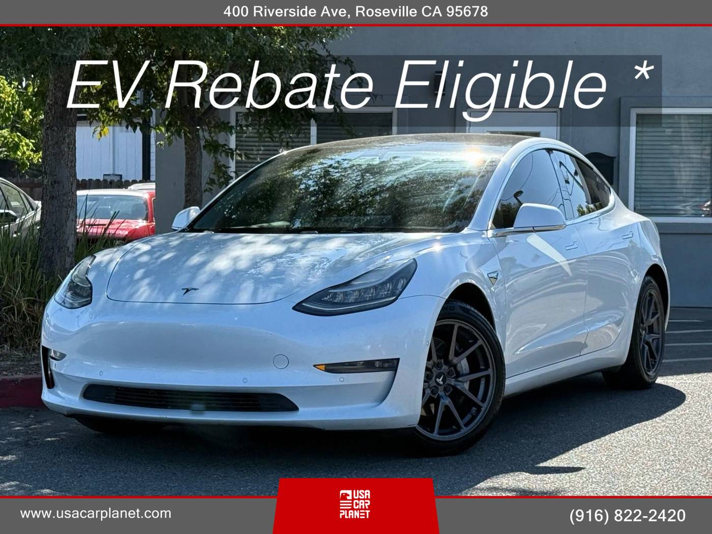 2019 Tesla Model 3 Long Range — Sedan — 135,755 mi — Roseville, CA