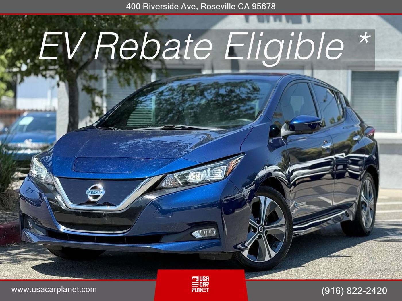 2018 Nissan LEAF SL — Hatchback — 44,402 mi — Roseville, CA