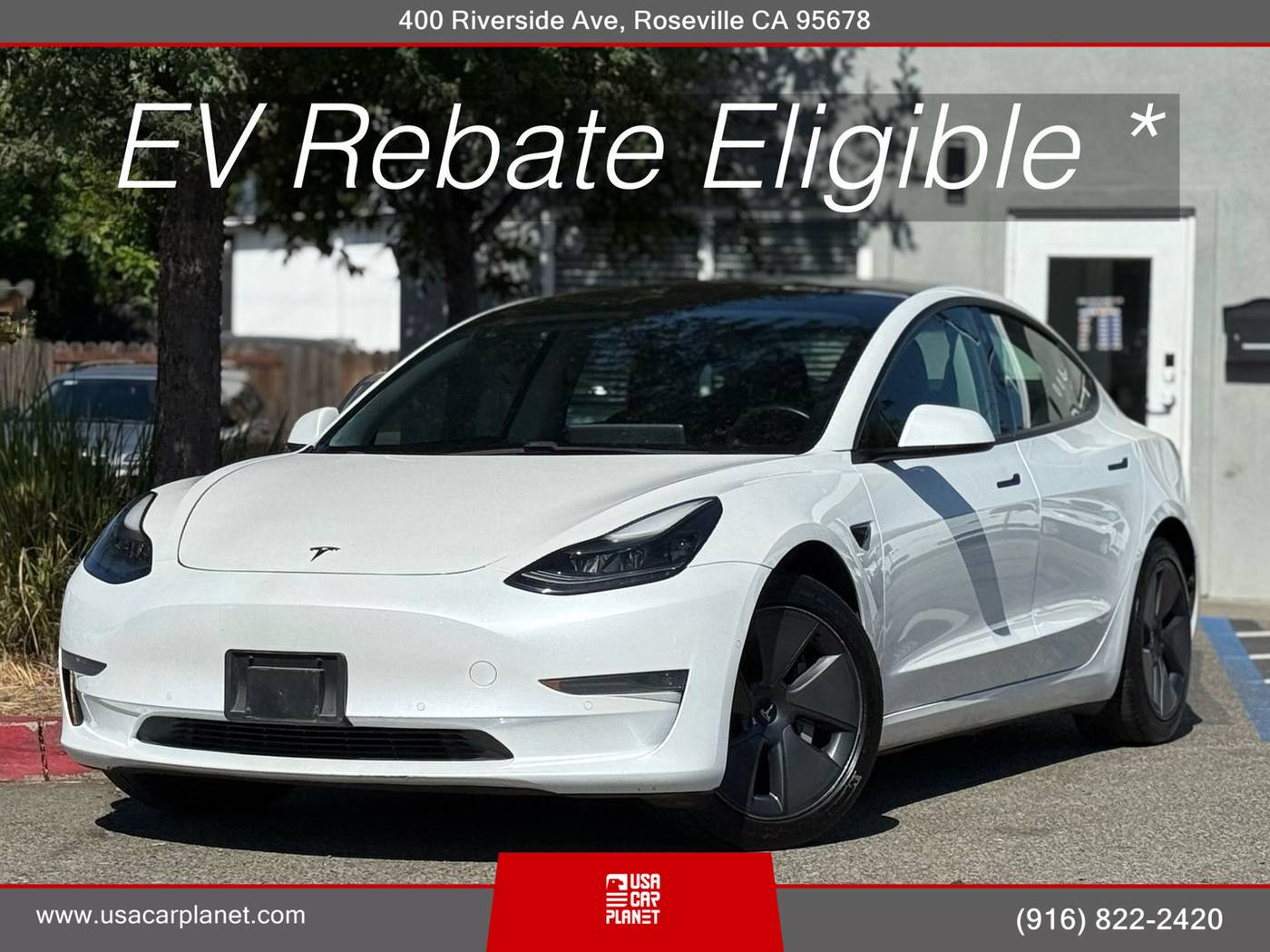 2021 Tesla Model 3 Long Range — Sedan — 78,039 mi — Roseville, CA