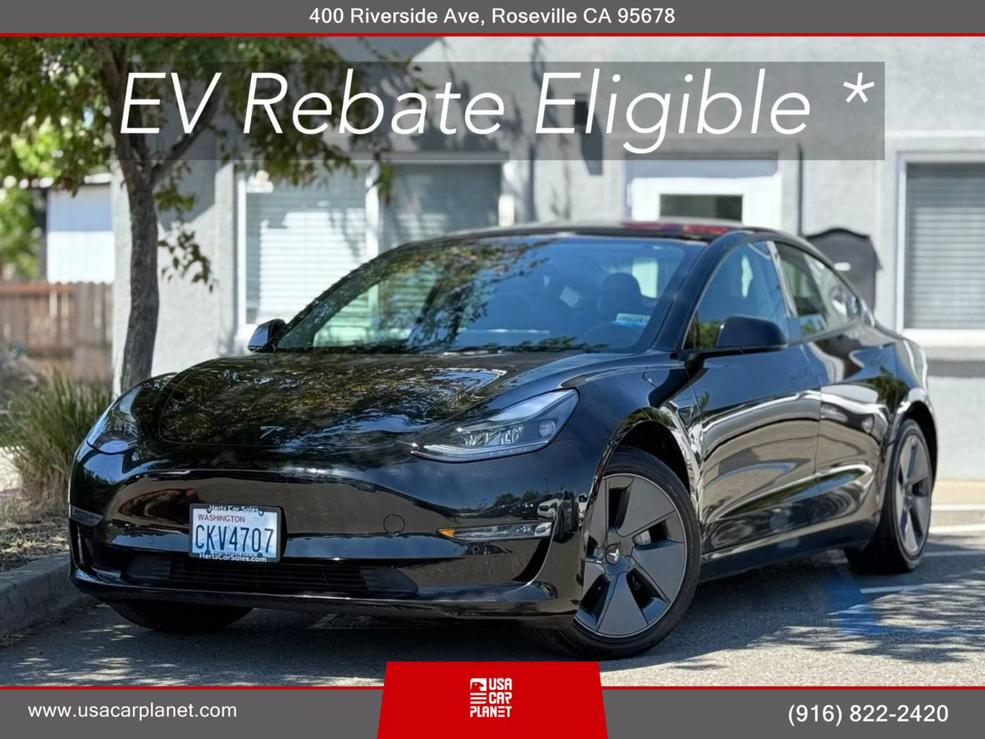 2021 Tesla Model 3 Standard Range Plus — Sedan — 73,705 mi — Roseville, CA