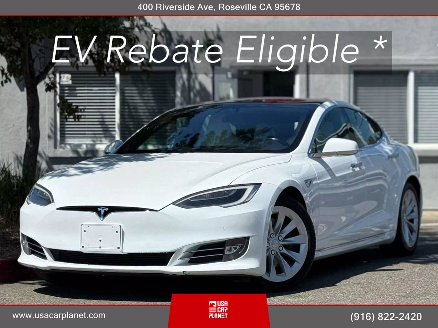 2017 Tesla Model S 60D — Hatchback — 90,545 mi — Roseville, CA