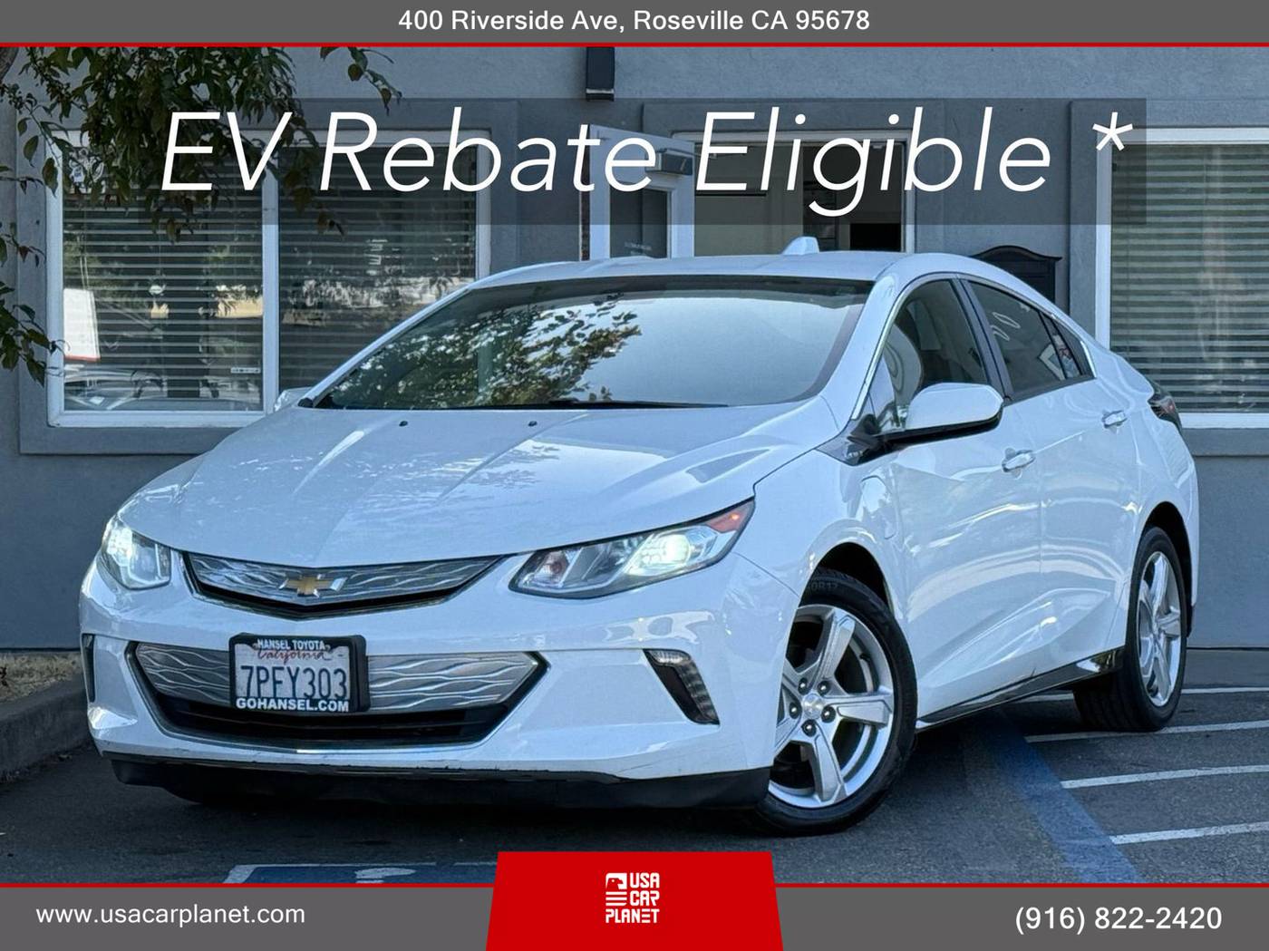 2016 Chevrolet Volt LT — Sedan — 101,674 mi — Roseville, CA