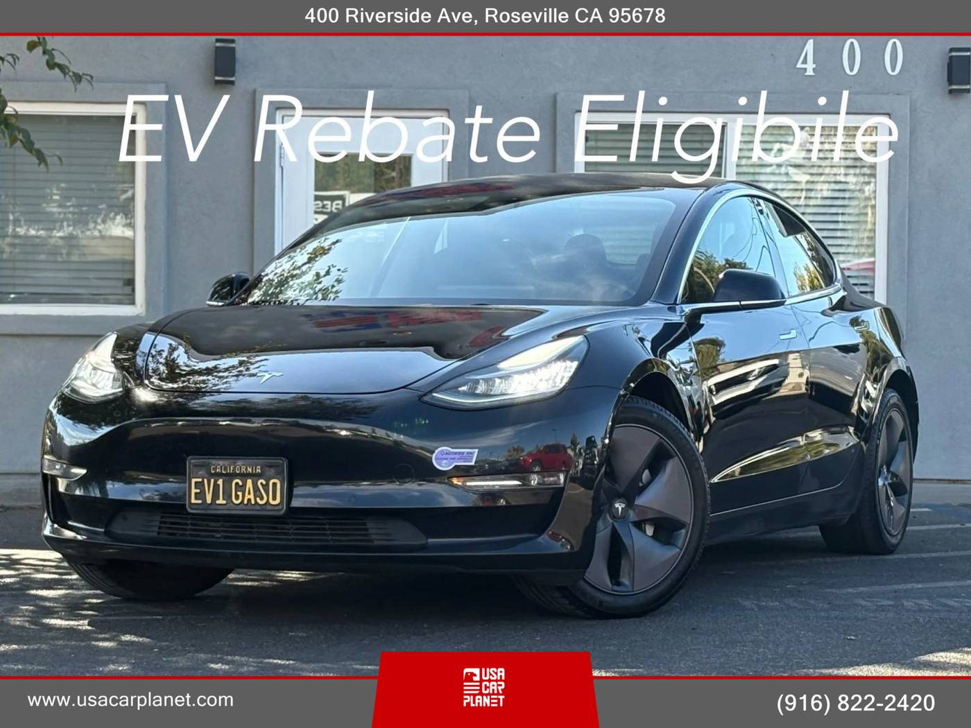 2018 Tesla Model 3 Long Range — Sedan — 134,460 mi — Roseville, CA
