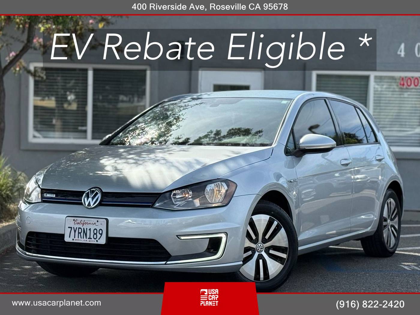 2016 Volkswagen e-Golf SE — Hatchback — 44,086 mi — Roseville, CA