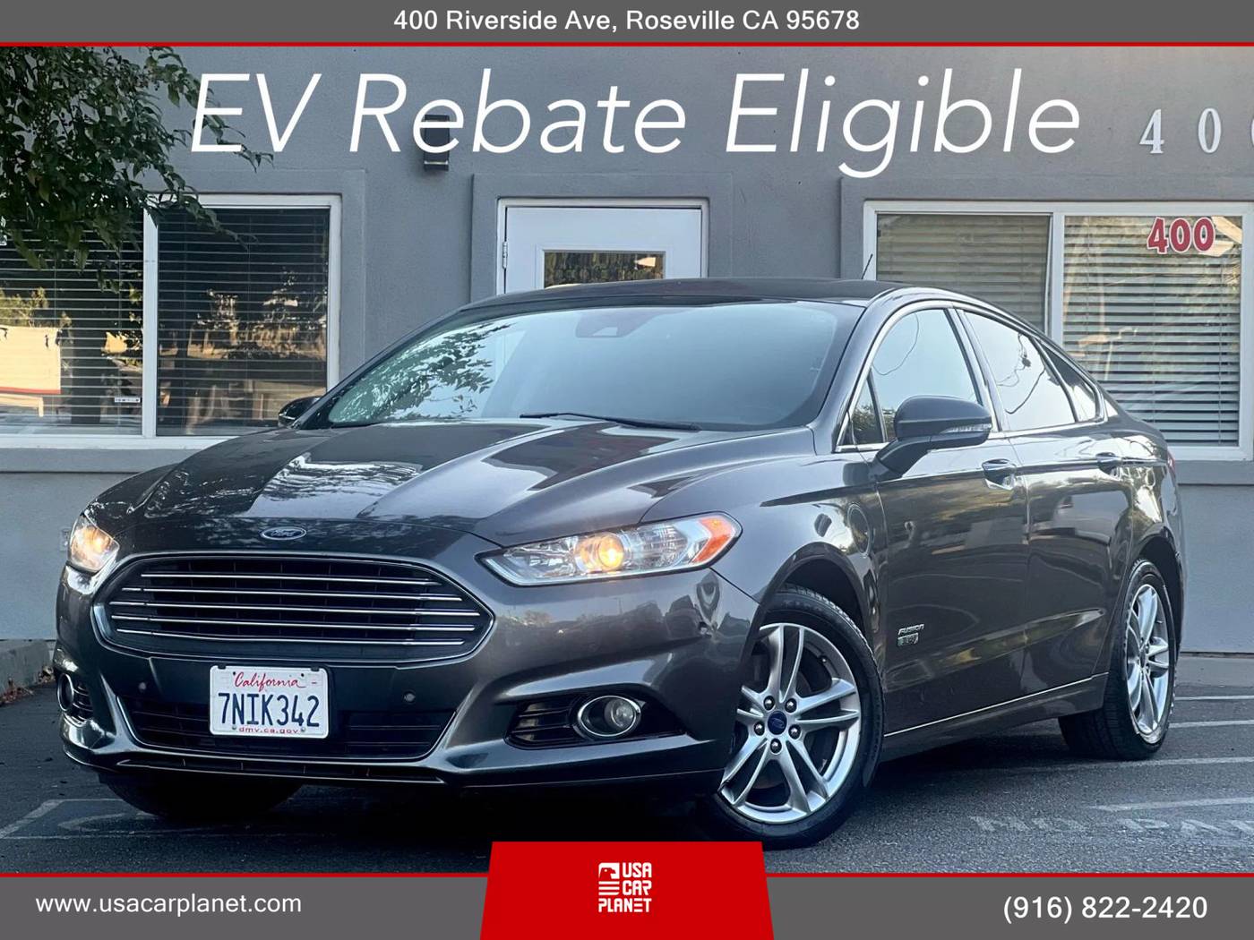 2016 Ford Fusion Energi Titanium — Sedan — 134,817 mi — Roseville, CA