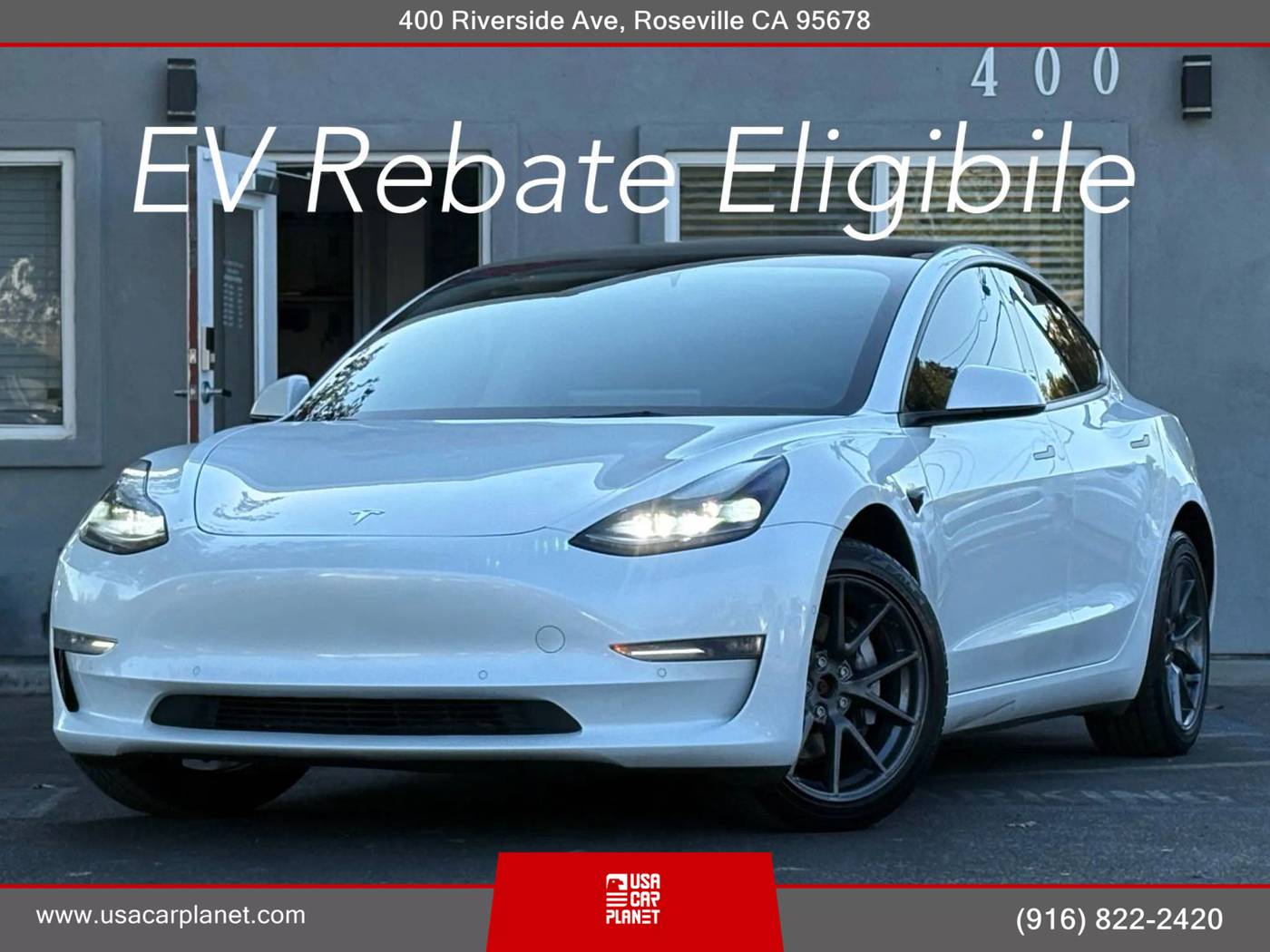 2022 Tesla Model 3 Long Range — Sedan — 130,491 mi — Roseville, CA