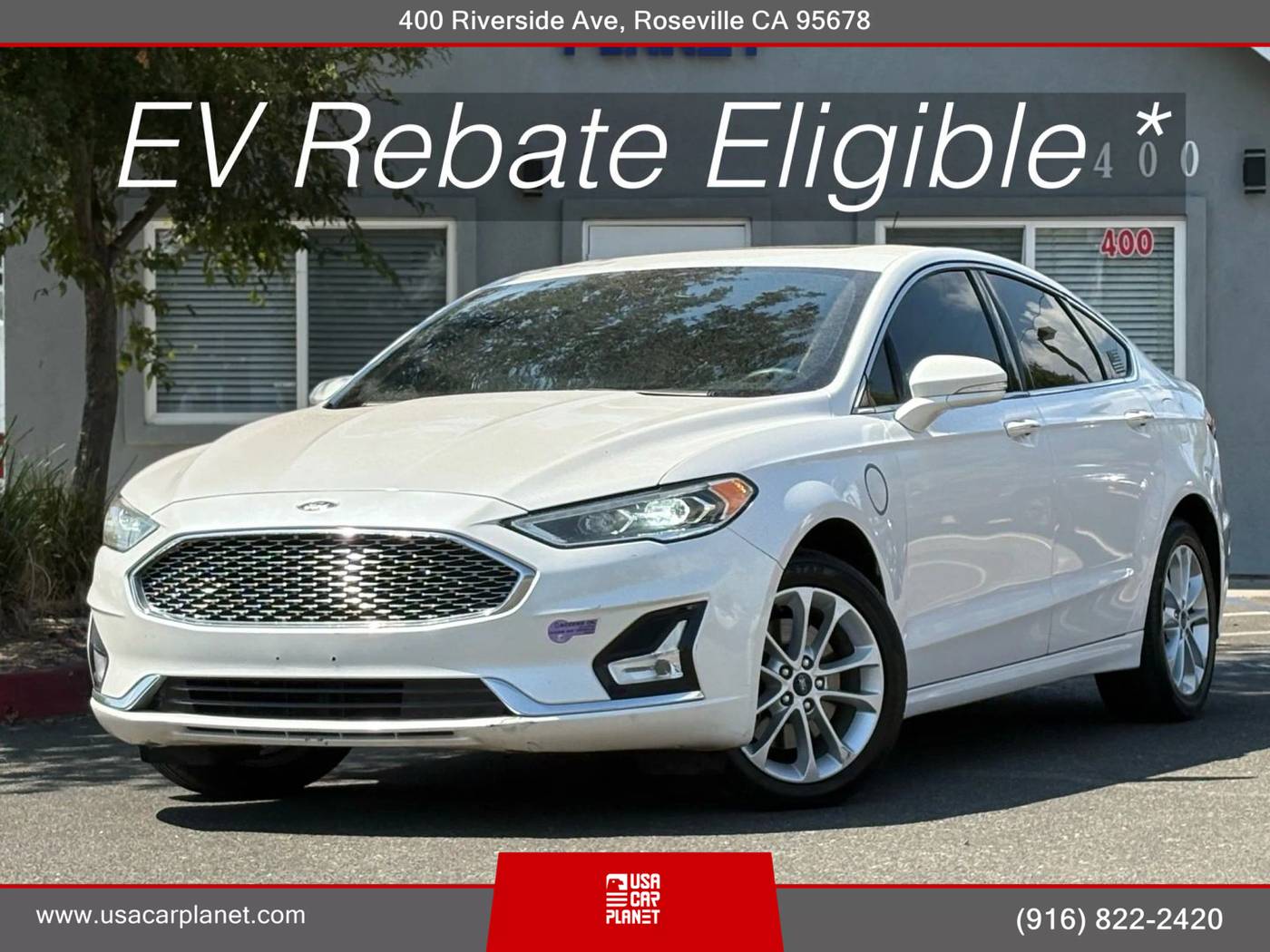 2019 Ford Fusion Energi Titanium — Sedan — 117,515 mi — Roseville, CA