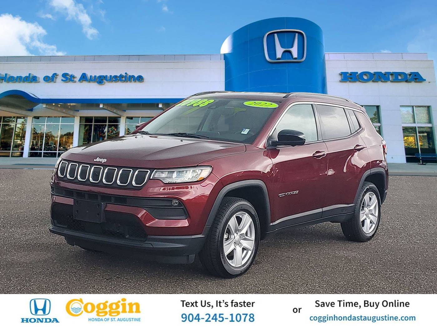 2022 Jeep Compass Latitude — SUV — 52,284 mi — St. Augustine, FL