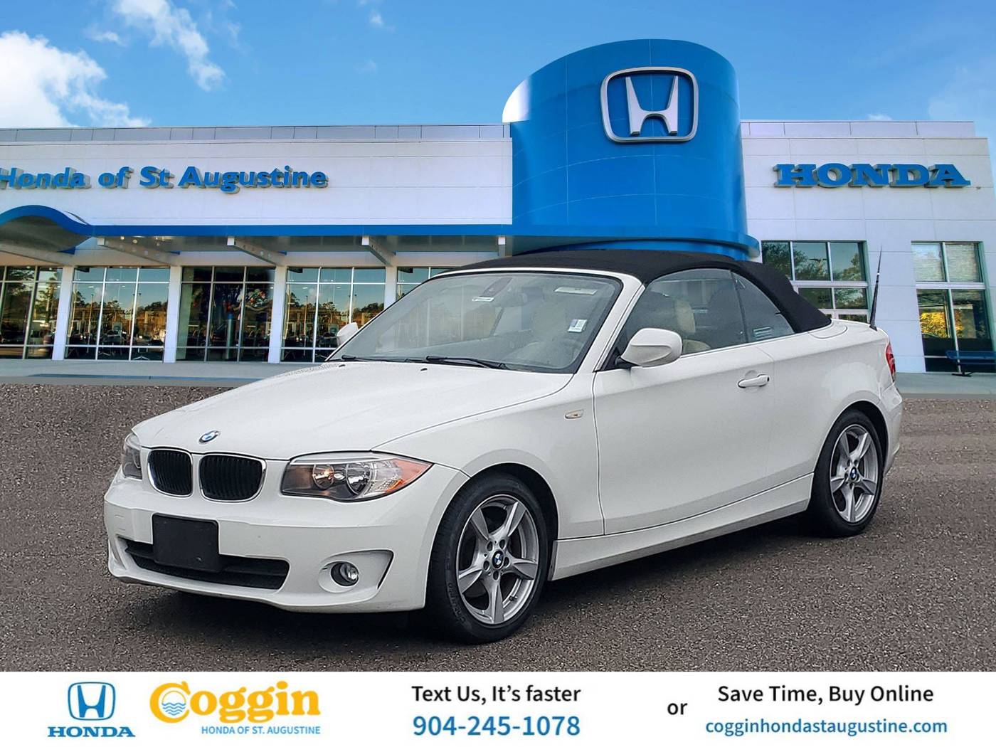 2013 BMW 1 Series 128i — Convertible — 54,627 mi — St. Augustine, FL
