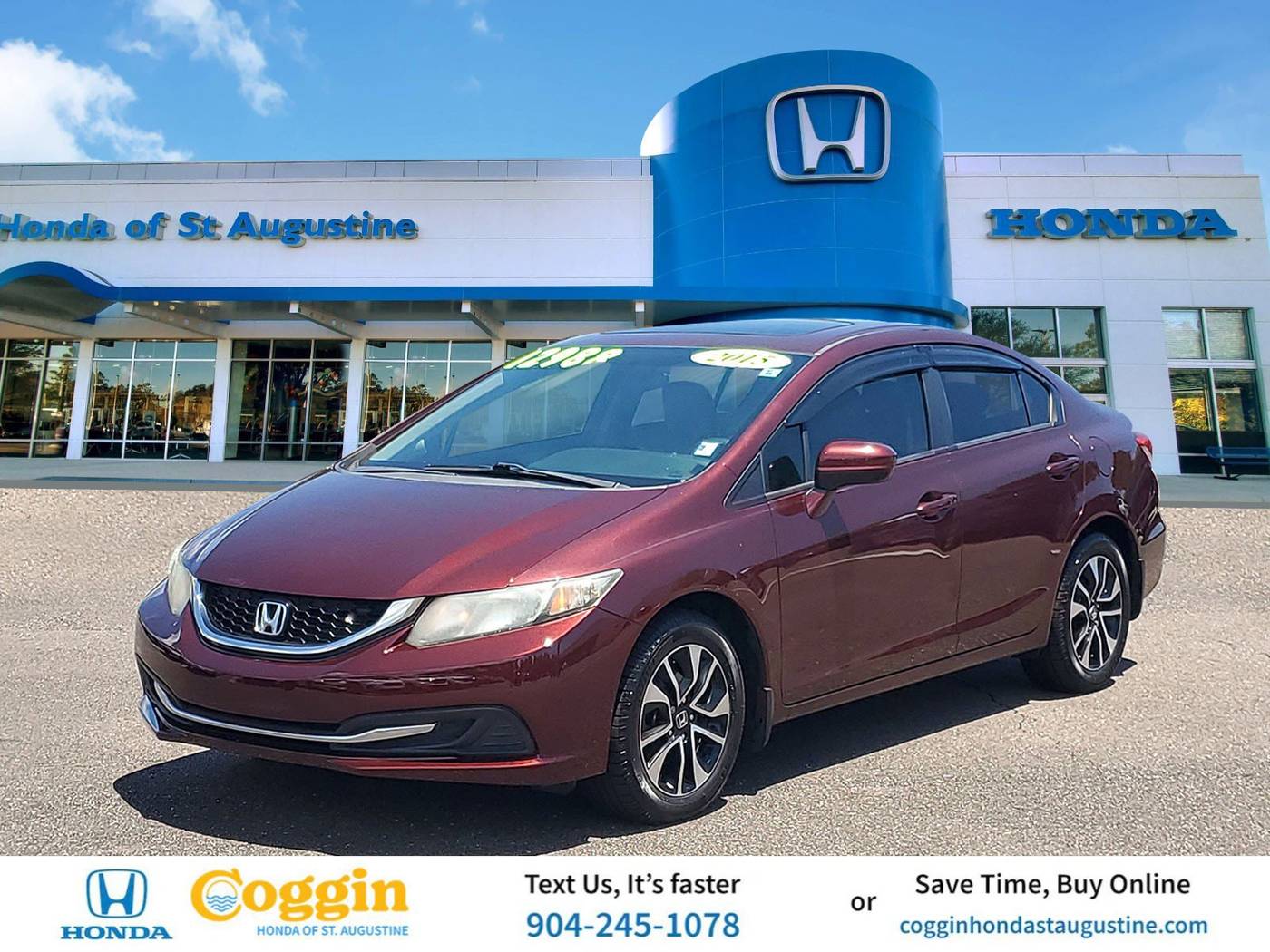 2015 Honda Civic EX — Sedan — 104,697 mi — St. Augustine, FL