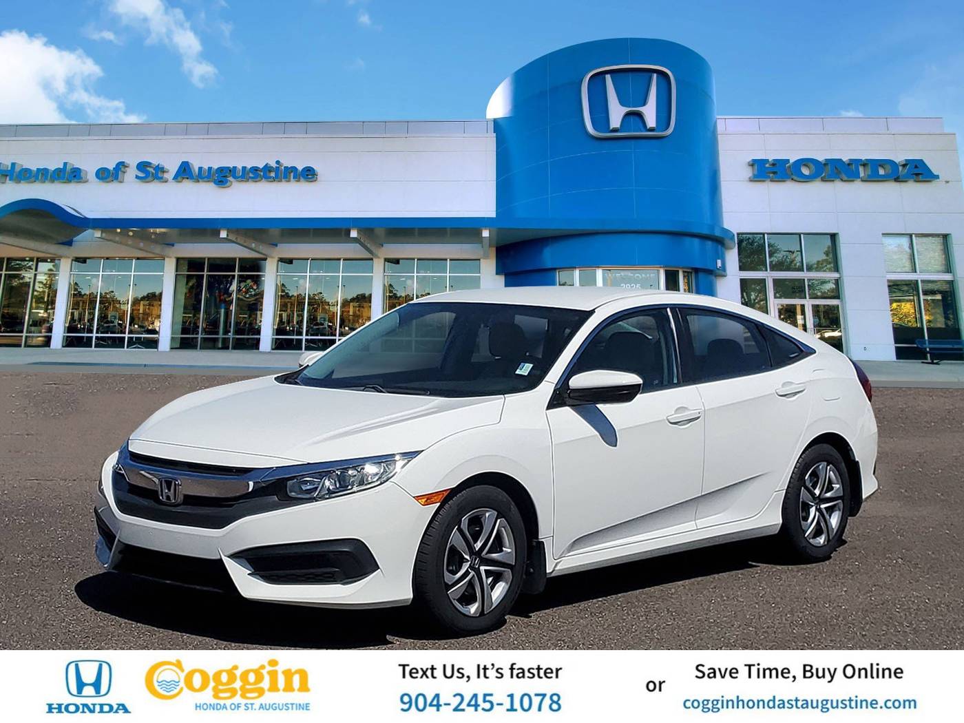 2017 Honda Civic LX — Sedan — 75,160 mi — St. Augustine, FL