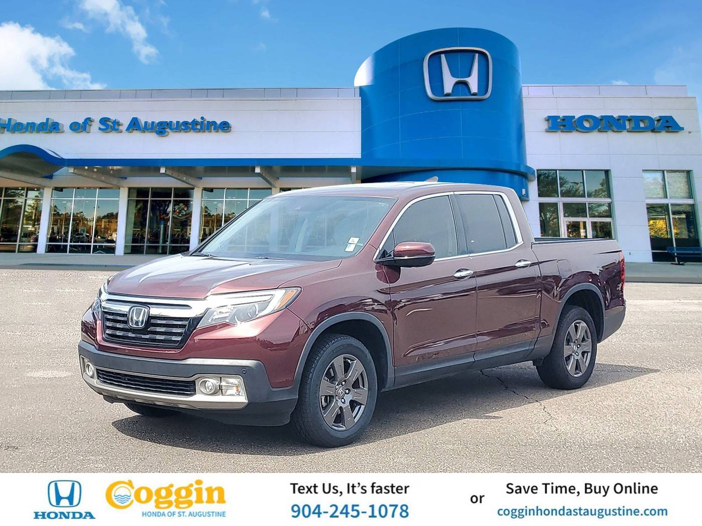 2020 Honda Ridgeline RTL-E — Pickup Truck — 40,473 mi — St. Augustine, FL