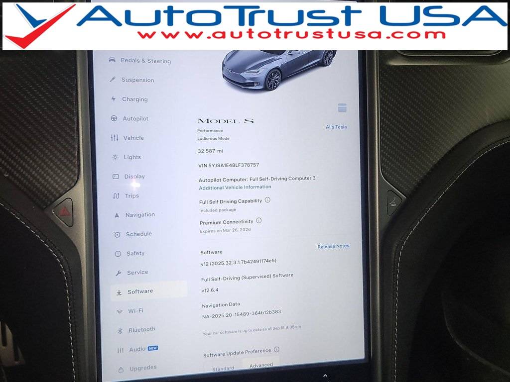 2020 Tesla Model S Performance — Hatchback — 32,588 mi — Miramar, FL
