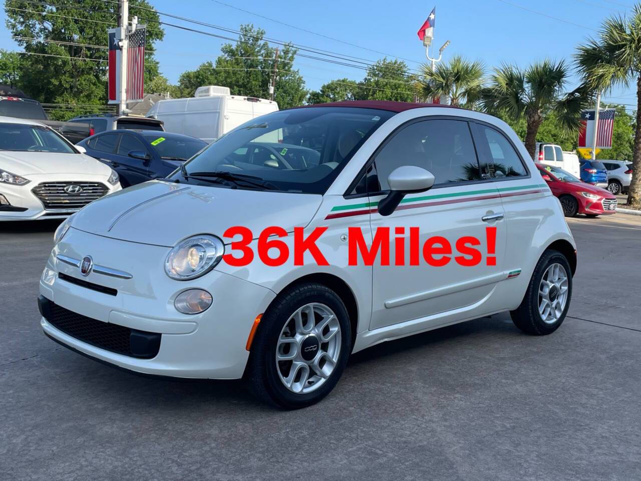 2013 FIAT 500 Pop — Convertible — 36,055 mi — Houston, TX