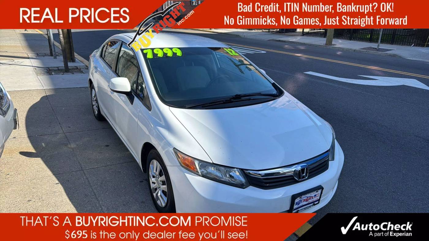 2012 Honda Civic LX — Sedan — 167,354 mi — Union City, NJ