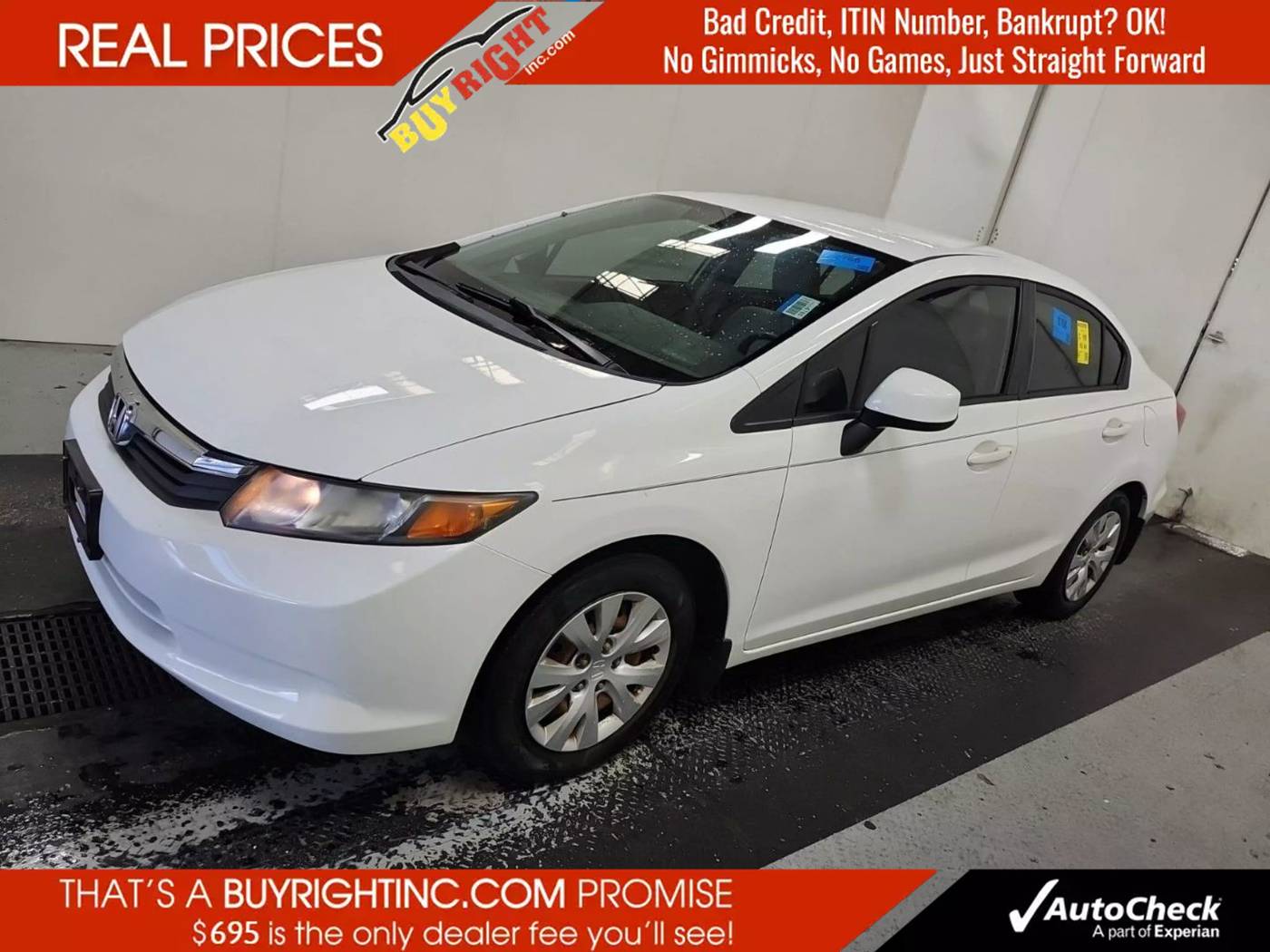 2012 Honda Civic LX — Sedan — 153,184 mi — Union City, NJ