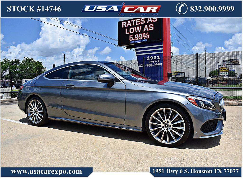 2017 Mercedes-Benz C-Class C 300 — Coupe — 55,265 mi — Houston, TX