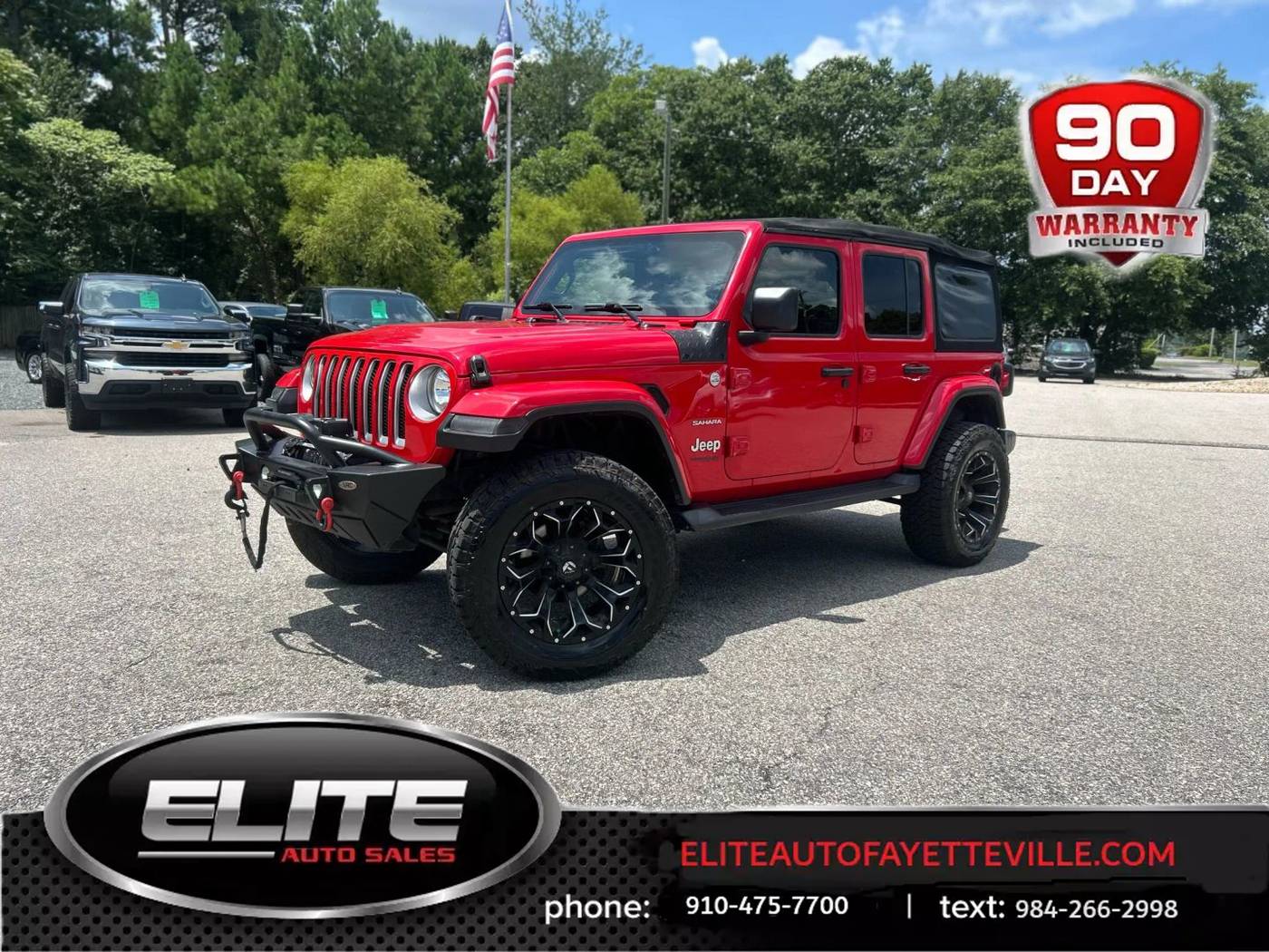 2018 Jeep Wrangler Sahara — SUV — 112,526 mi — Fayetteville, NC