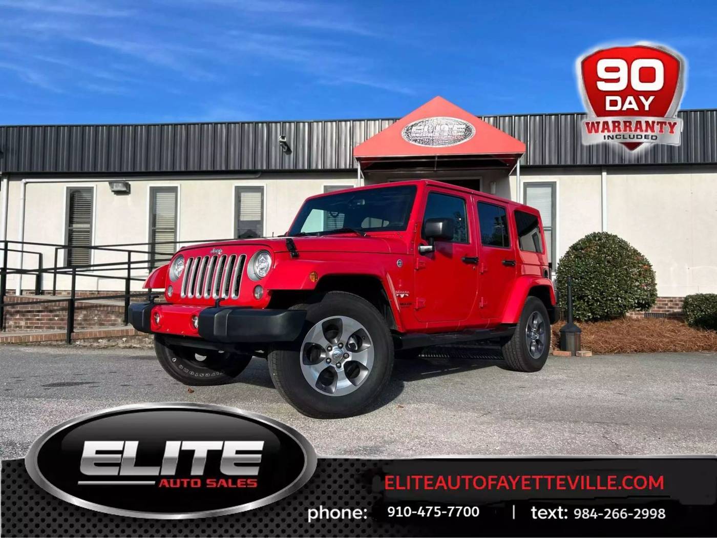 2017 Jeep Wrangler Sahara — SUV — 132,630 mi — Fayetteville, NC