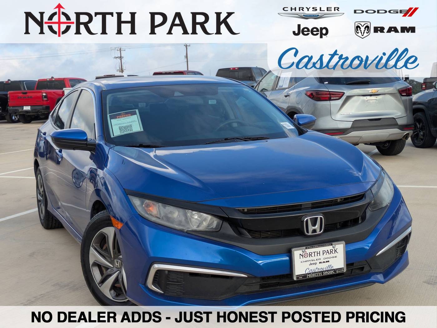 2021 Honda Civic LX — Sedan — 95,184 mi — Castroville, TX