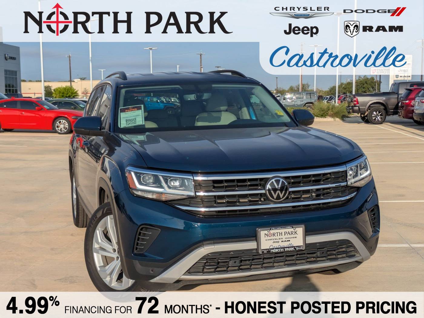 2023 Volkswagen Atlas SE with Technology — SUV — 23,682 mi — Castroville, TX